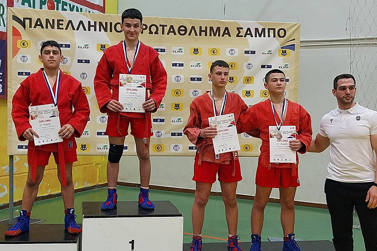 Молодежное первенство Греции по самбо впервые включало в себя соревнования по боевому самбо